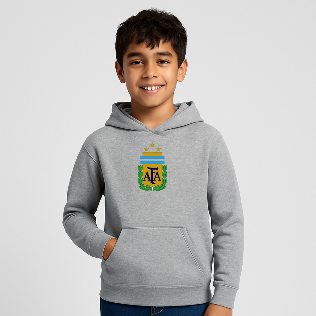 Youth Kids Argentina National Soccer Team Pullover Hoodie