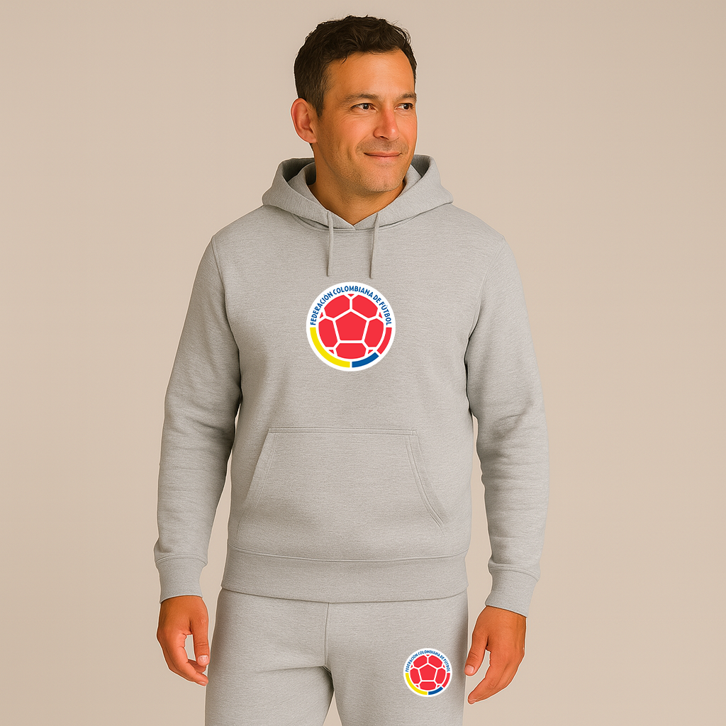 Men's Colombia National Soccer Team Hoodie Joggers Set