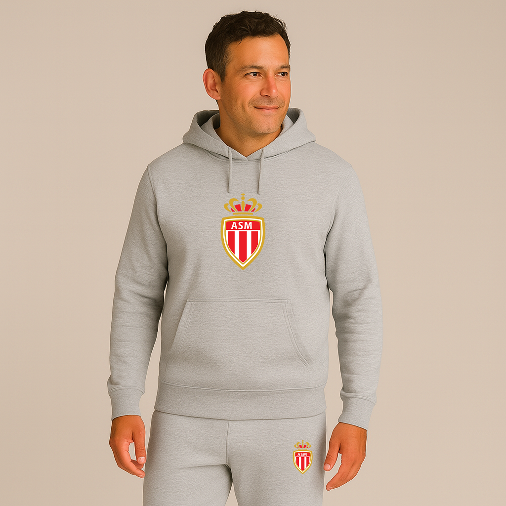 Men's AS Monaco FC Hoodie Joggers Set