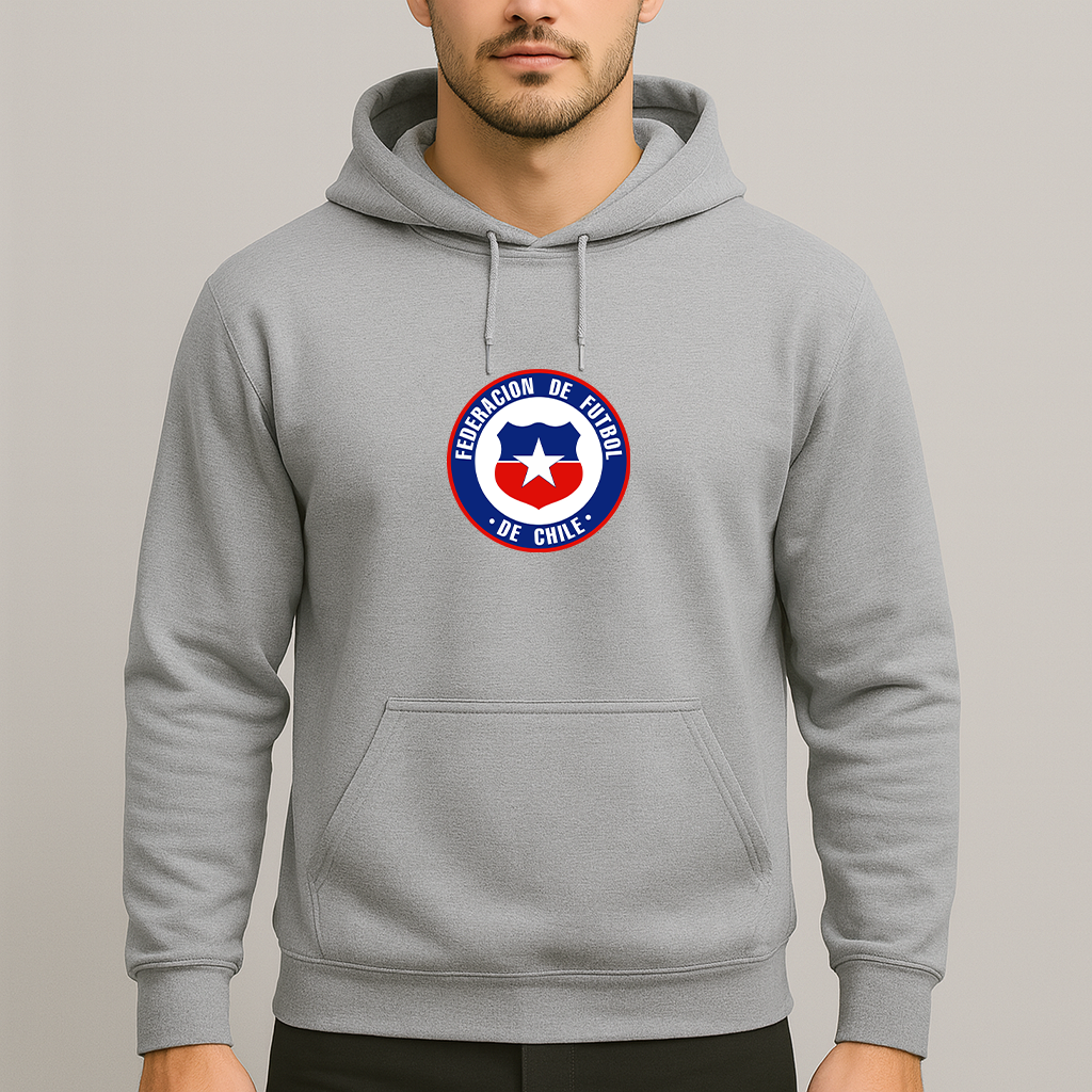 Men's Chile National Soccer Team  Pullover Hoodie