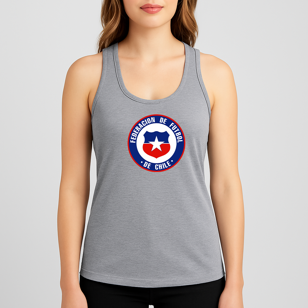 Women's Chile National Soccer Team  Racerback Tank Top