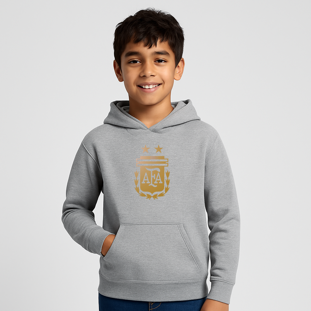 Youth Kids Argentina Soccer Pullover Hoodie