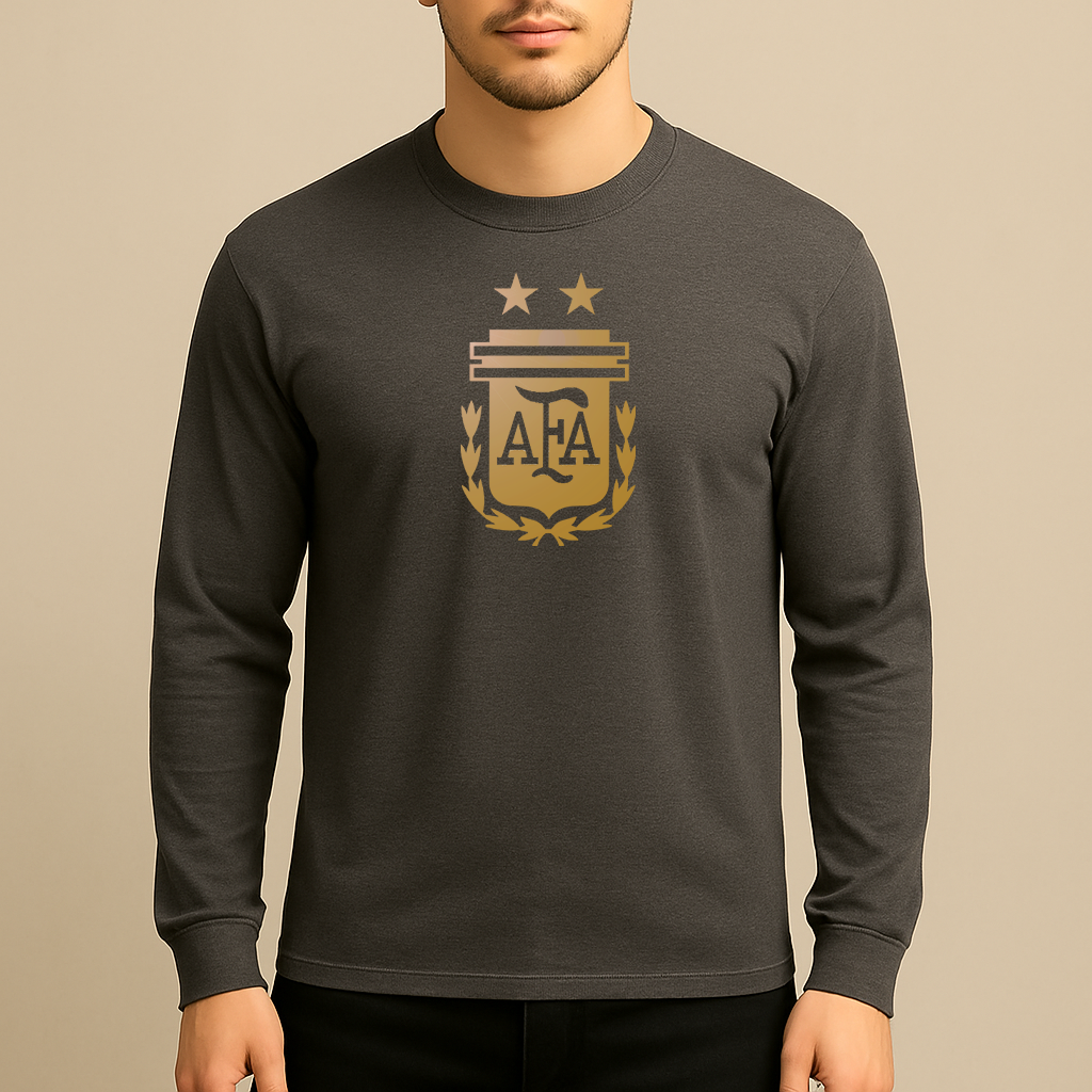 Men's Argentina Soccer Long Sleeve T-Shirt