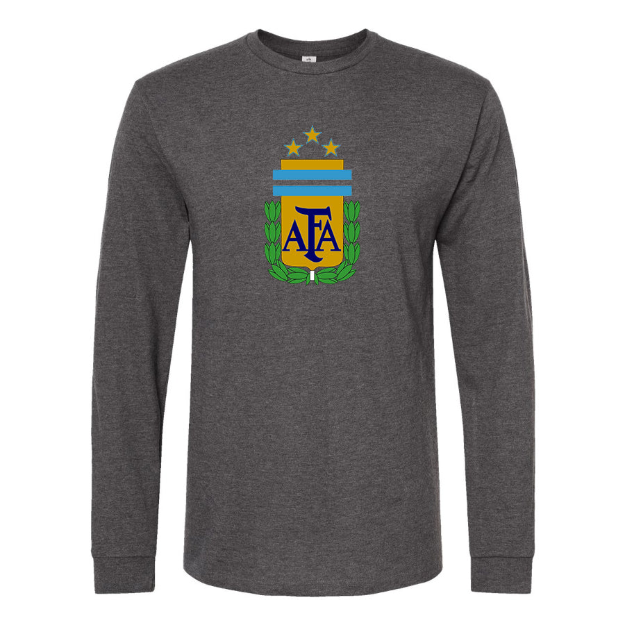 Men's Argentina National Soccer Team Long Sleeve T-Shirt