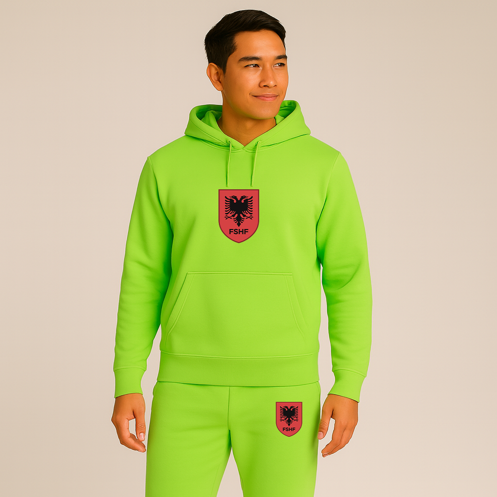 Men's Albania National Soccer Team Hoodie Joggers Set