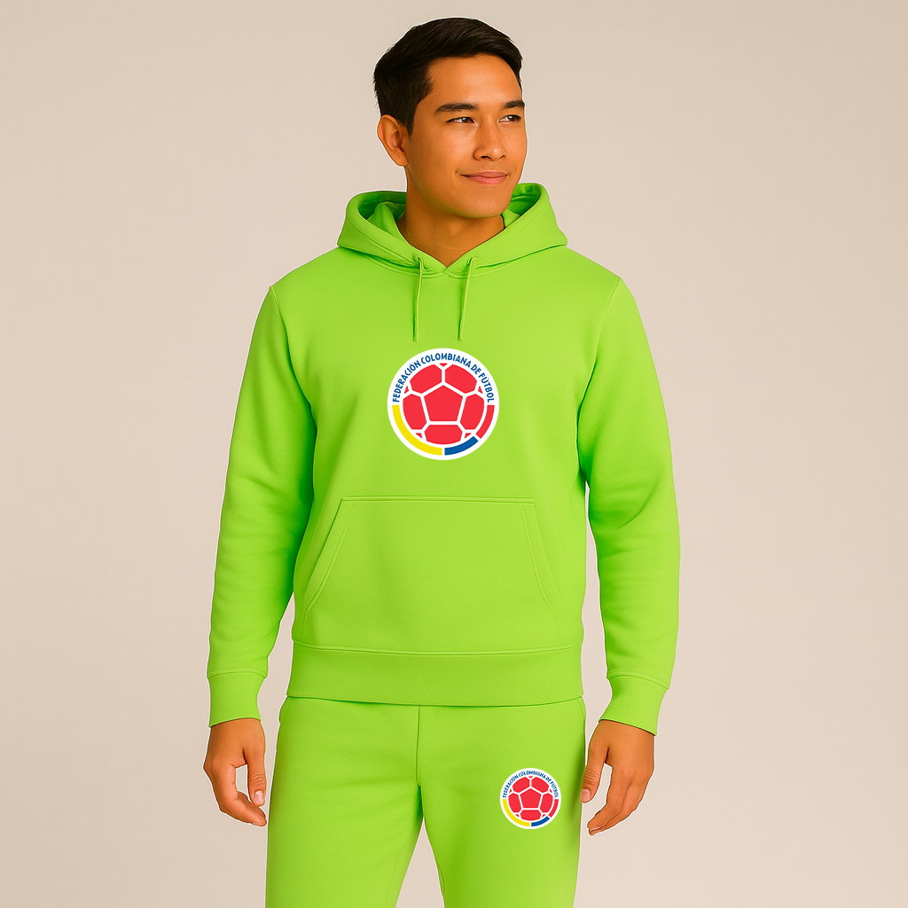 Men's Colombia National Soccer Team Hoodie Joggers Set