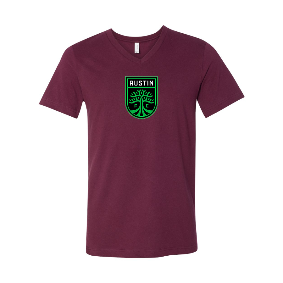 Men’s Austin FC - BELLA + CANVAS - Jersey V-Neck Tee - 3005