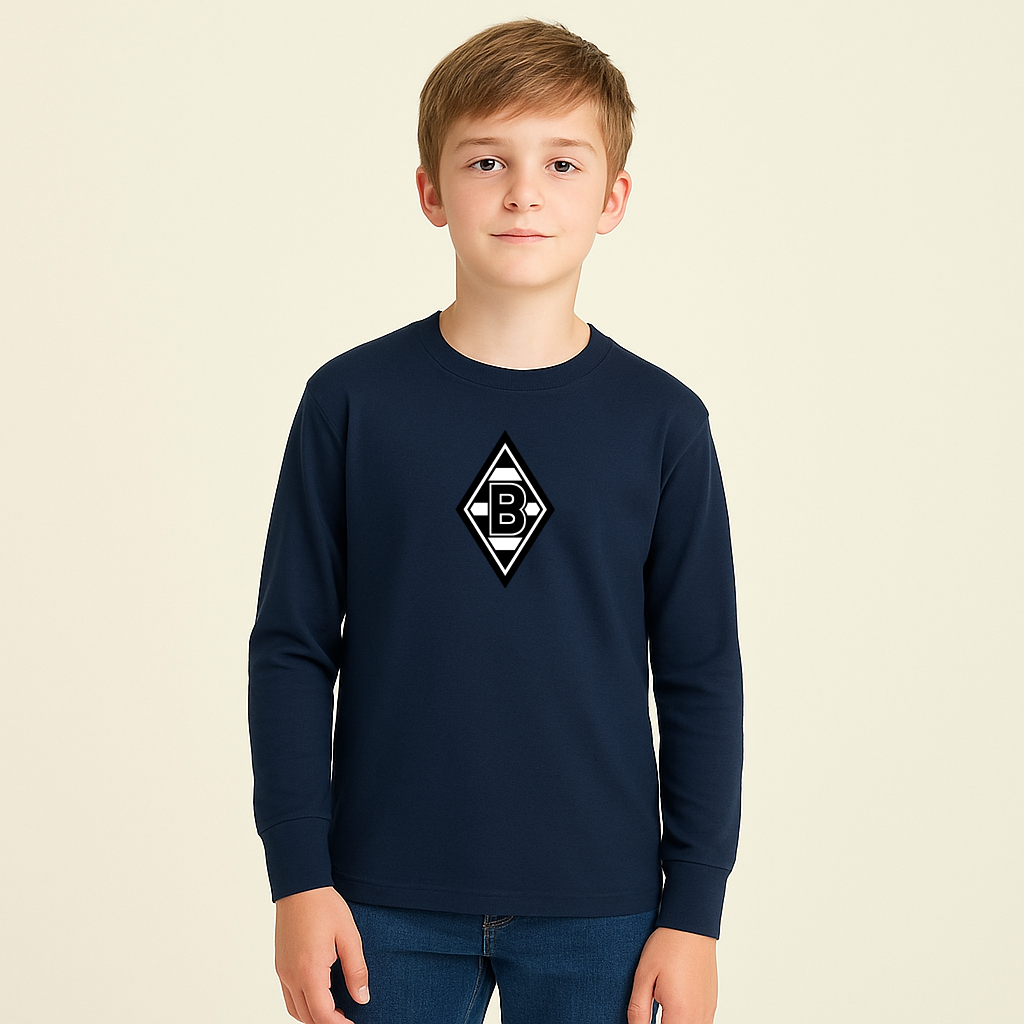Youth Kids Borussia Monchengladbach FC Long Sleeve T-Shirt