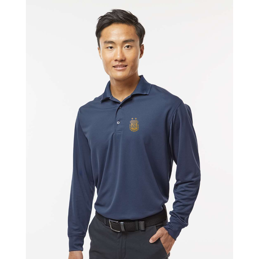 Men's Argentina Soccer- Paragon - Prescott Long Sleeve Polo - 110