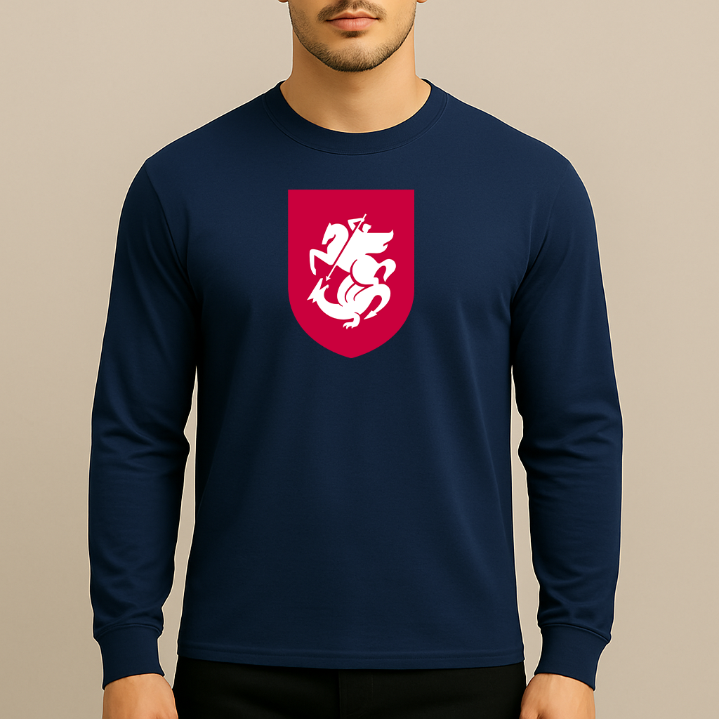 Men's Georgia National Soccer Team Long Sleeve T-Shirt