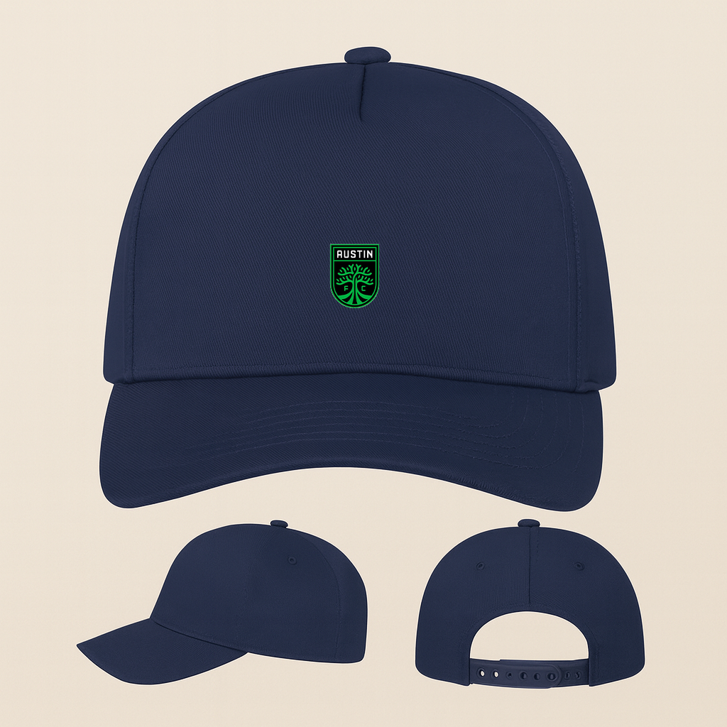 Austin FC Five Panel Twill Snapback Cap