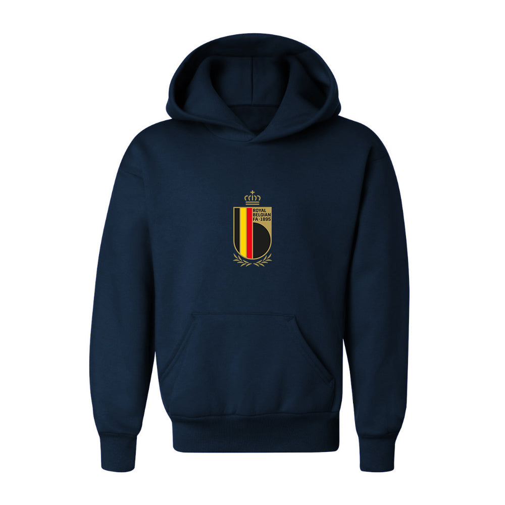 Youth Kids Belgium National Soccer Team Pullover Hoodie