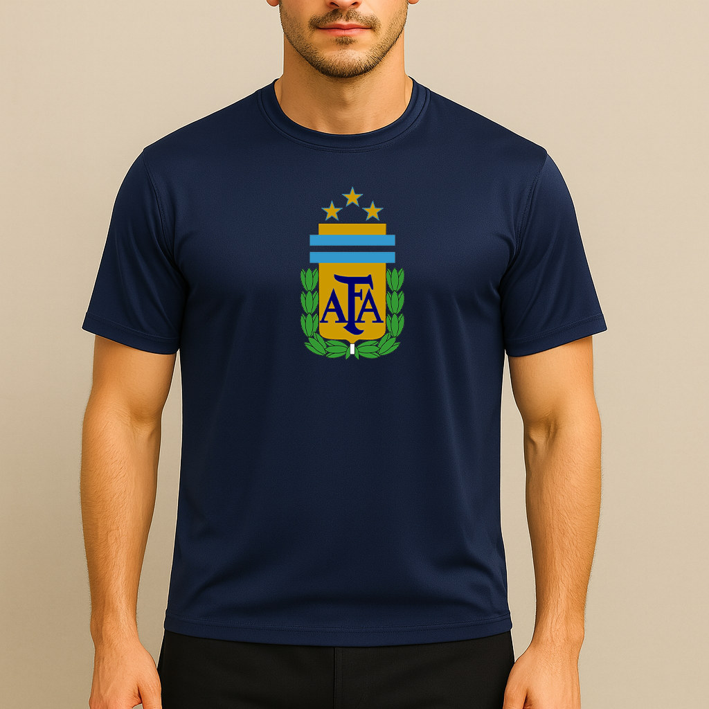 Men's Argentina National Soccer Team Polyester T-Shirt