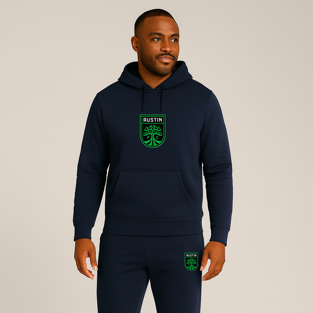 Men's Austin FC Logo Hoodie Joggers Set
