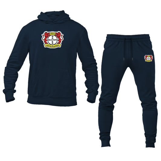 Men's Bayer Leverkusen FC Logo Hoodie Joggers Set