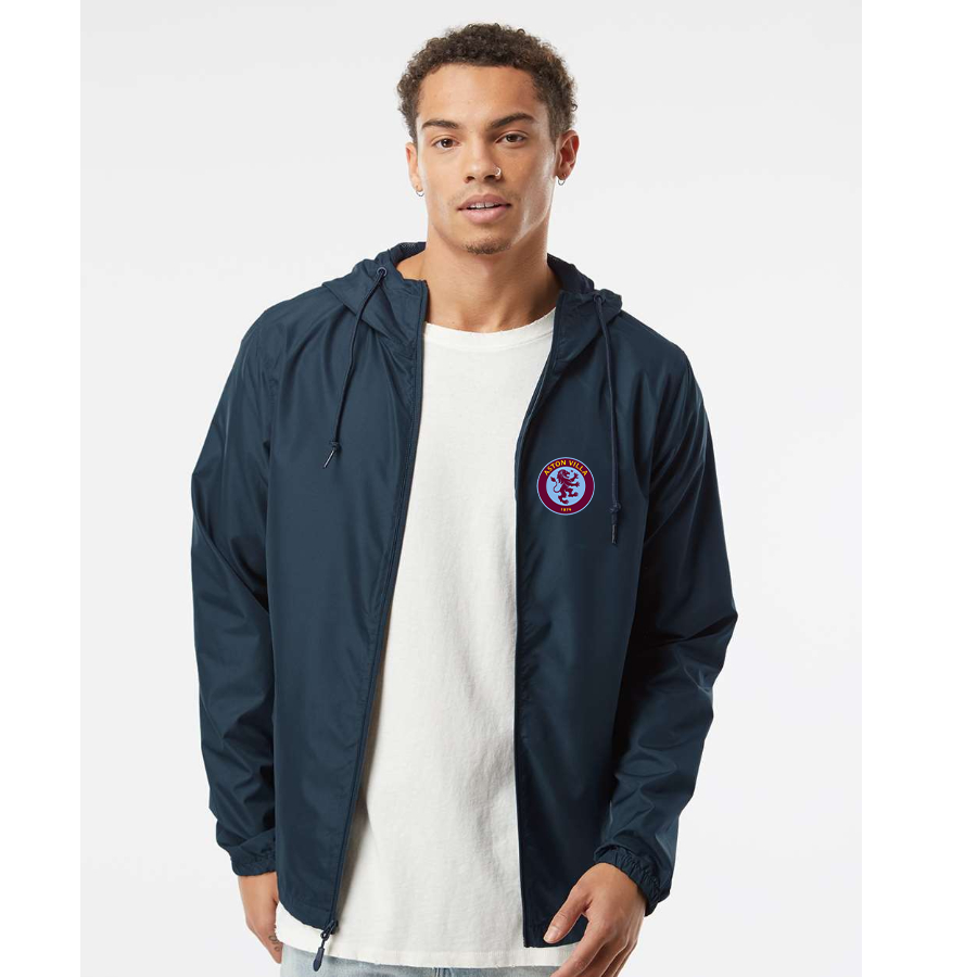 Men’s Aston Villa  - Independent Trading Co. - Lightweight Windbreaker Full-Zip Jacket - EXP54LWZ