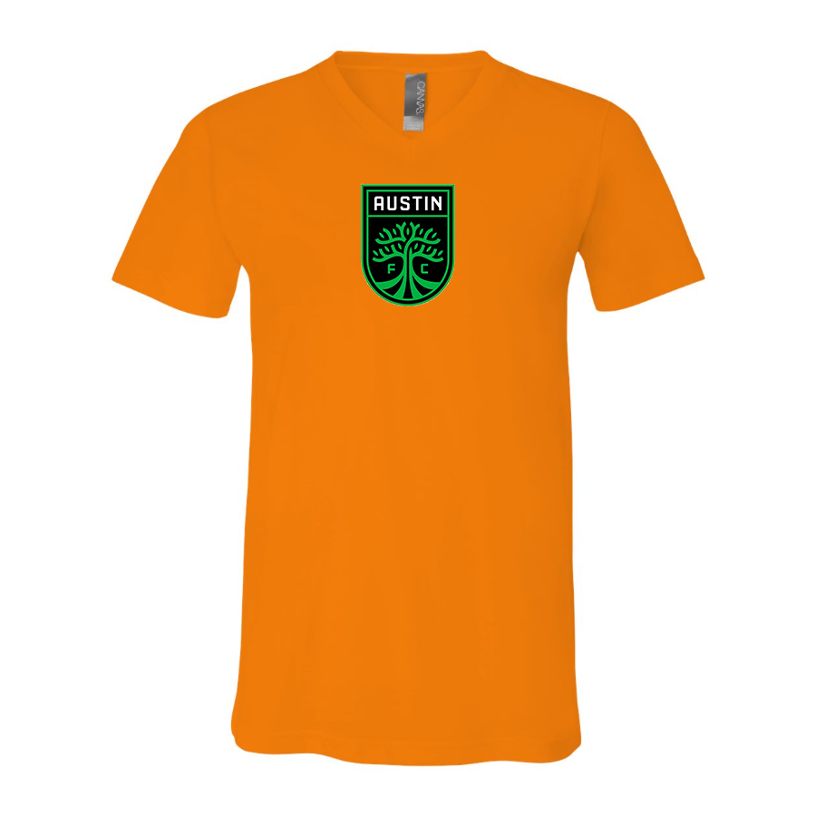 Men’s Austin FC - BELLA + CANVAS - Jersey V-Neck Tee - 3005