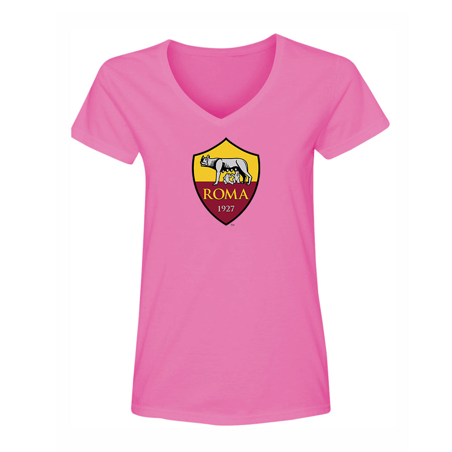 Women's AS Roma FC V-Neck T-Shirt