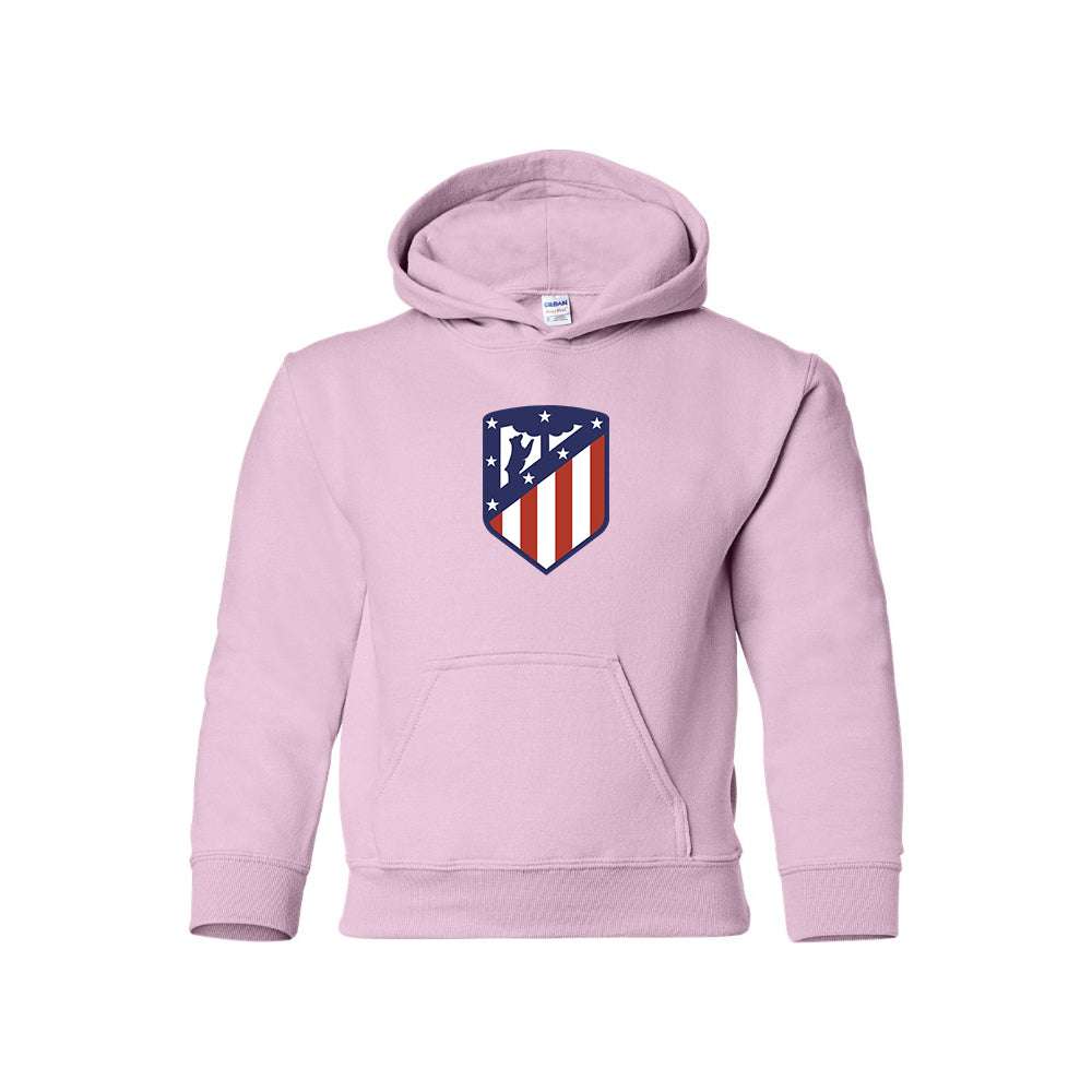 Youth Kids Atletico Madrid FC Pullover Hoodie