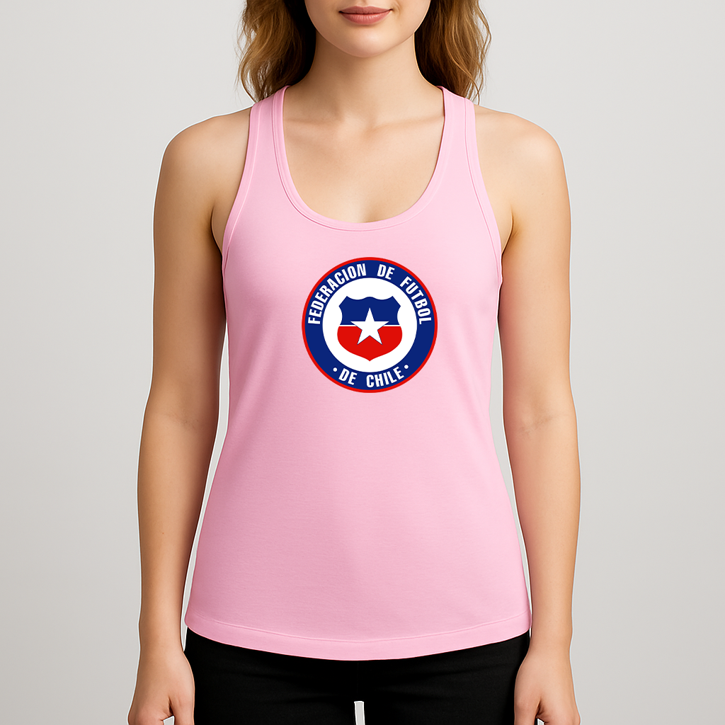 Women's Chile National Soccer Team  Racerback Tank Top