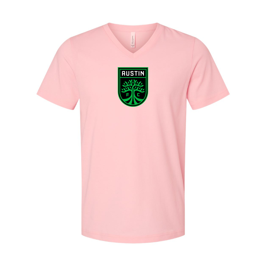 Men’s Austin FC - BELLA + CANVAS - Jersey V-Neck Tee - 3005