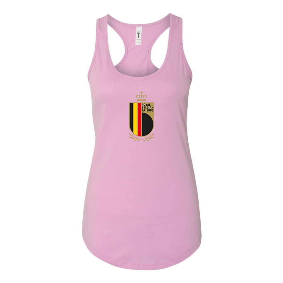 Women's Belgium National Soccer Team Racerback Tank Top