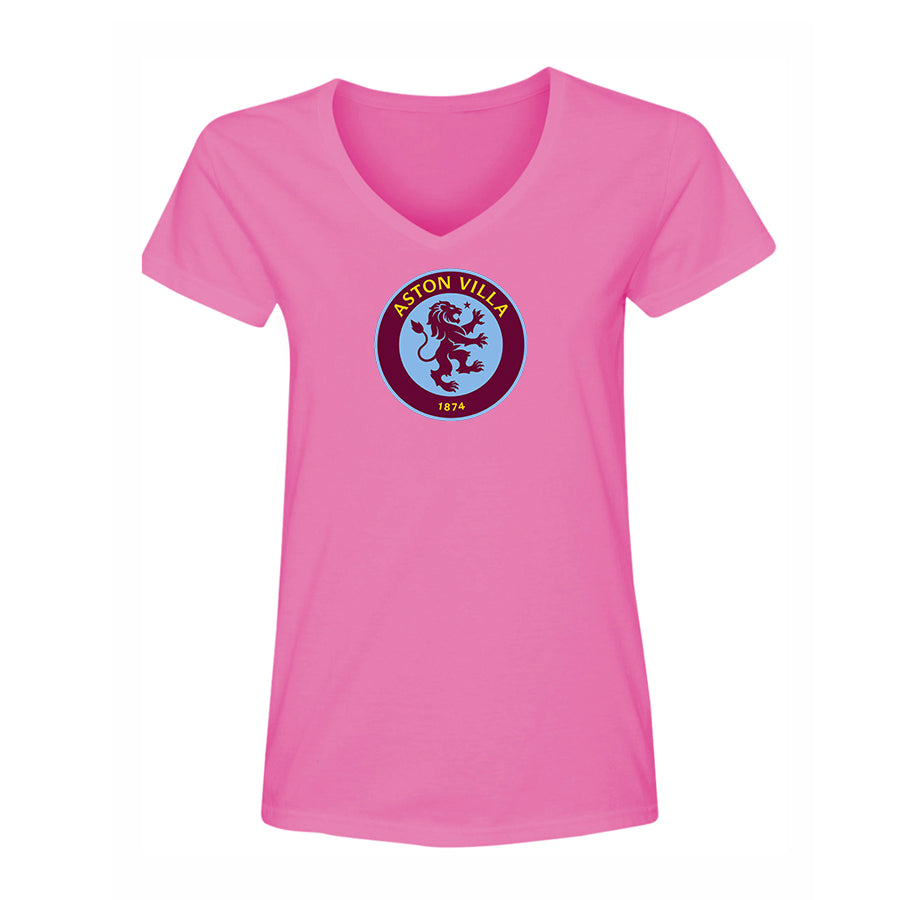 Women's Aston Villa FC V-Neck T-Shirt