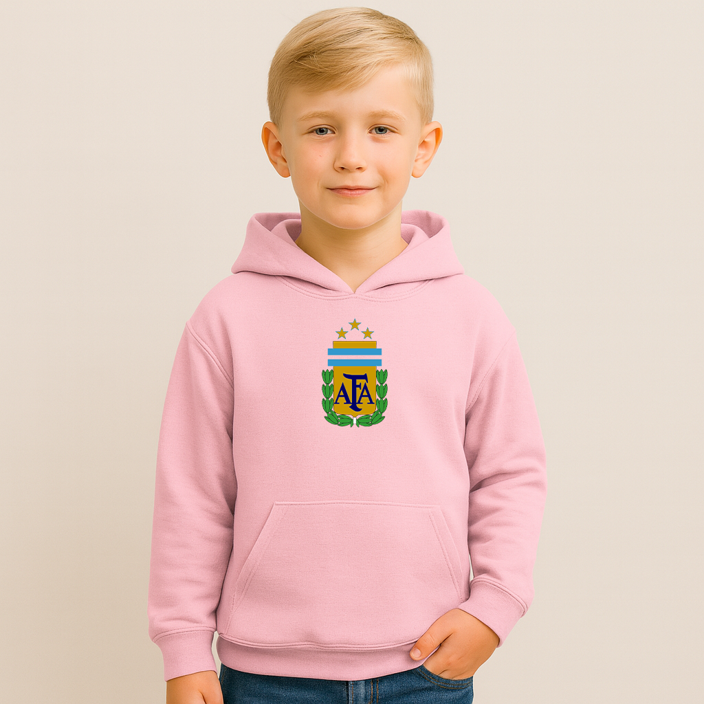 Youth Kids Argentina National Soccer Team Pullover Hoodie