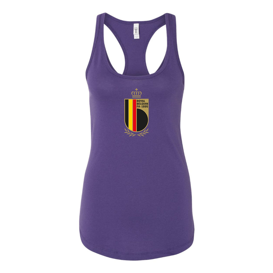 Women's Belgium National Soccer Team Racerback Tank Top