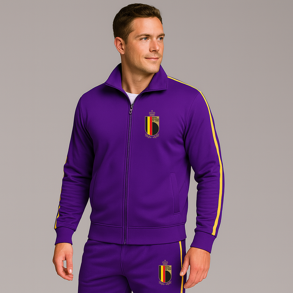 Men's Belgium National Soccer Team Logo Dri-Fit TrackSuit