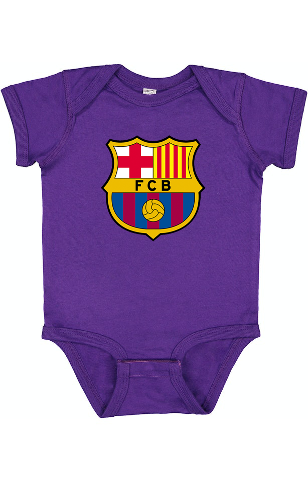 Baby F.C. Barcelona Soccer Romper Onesie