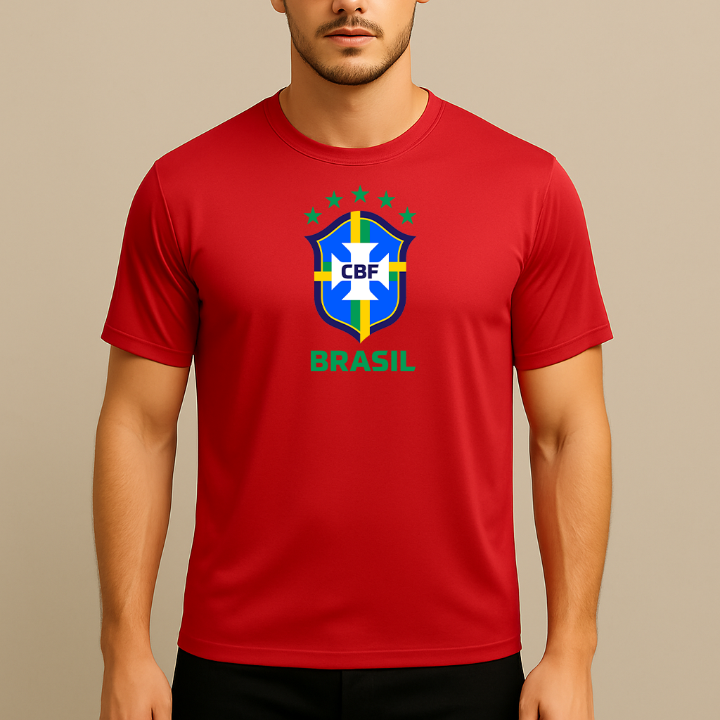 Men's Brasil National Soccer Team Polyester T-Shirt