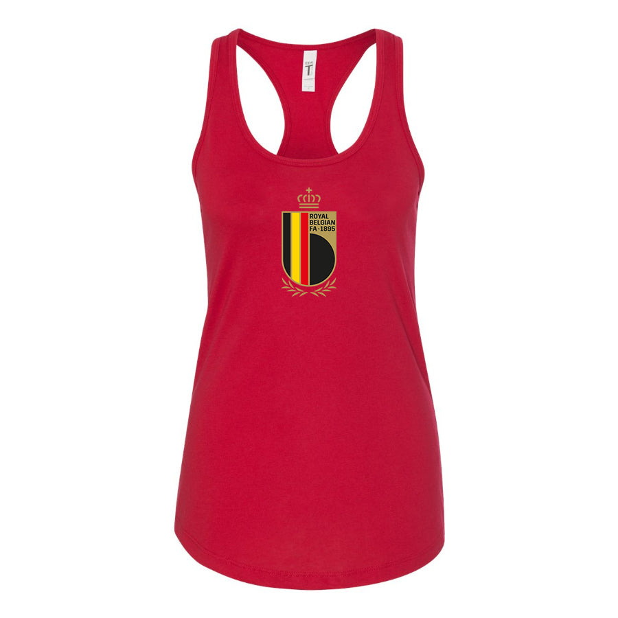 Women's Belgium National Soccer Team Racerback Tank Top