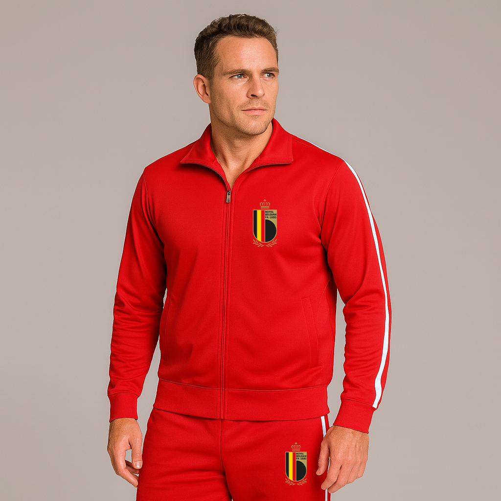 Men's Belgium National Soccer Team Logo Dri-Fit TrackSuit