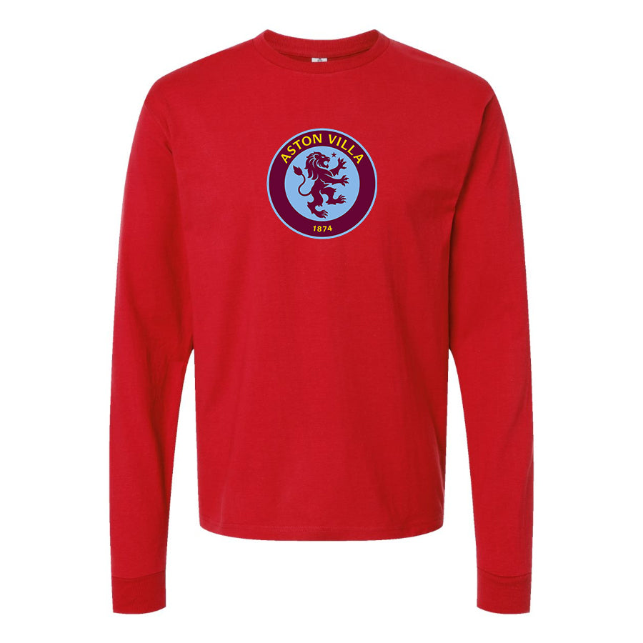 Youth Kids Aston Villa FC Long Sleeve T-Shirt