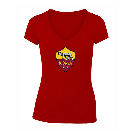 Women's AS Roma FC V-Neck T-Shirt