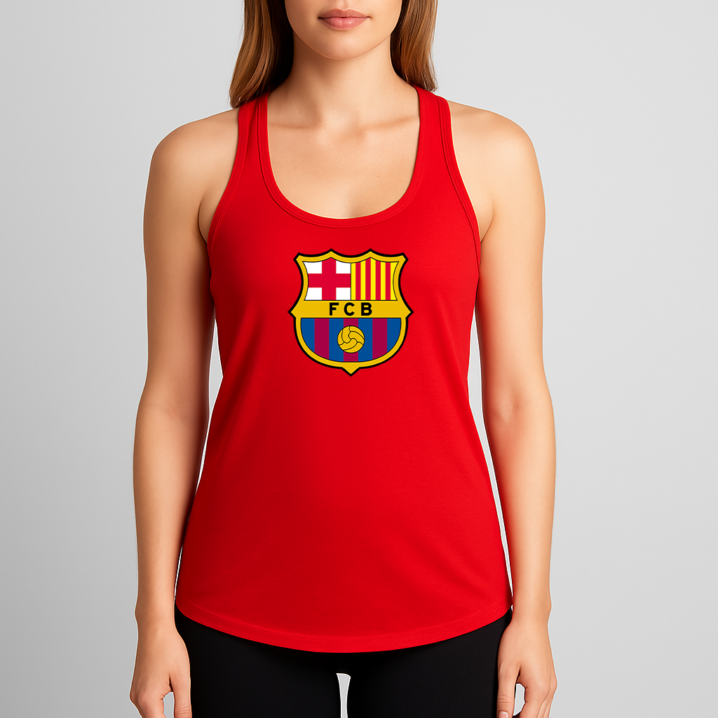 Women's F.C. Barcelona Soccer Racerback Tank Top