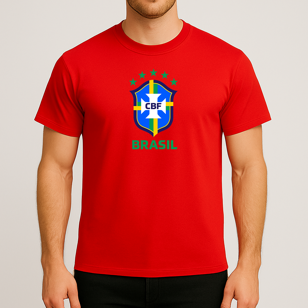 Men's Brasil National Soccer Team Cotton T-Shirt