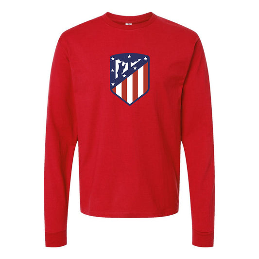 Men's Atletico Madrid FC Cotton Long Sleeve T-Shirt
