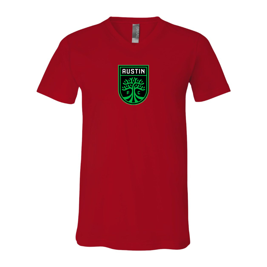 Men’s Austin FC - BELLA + CANVAS - Jersey V-Neck Tee - 3005