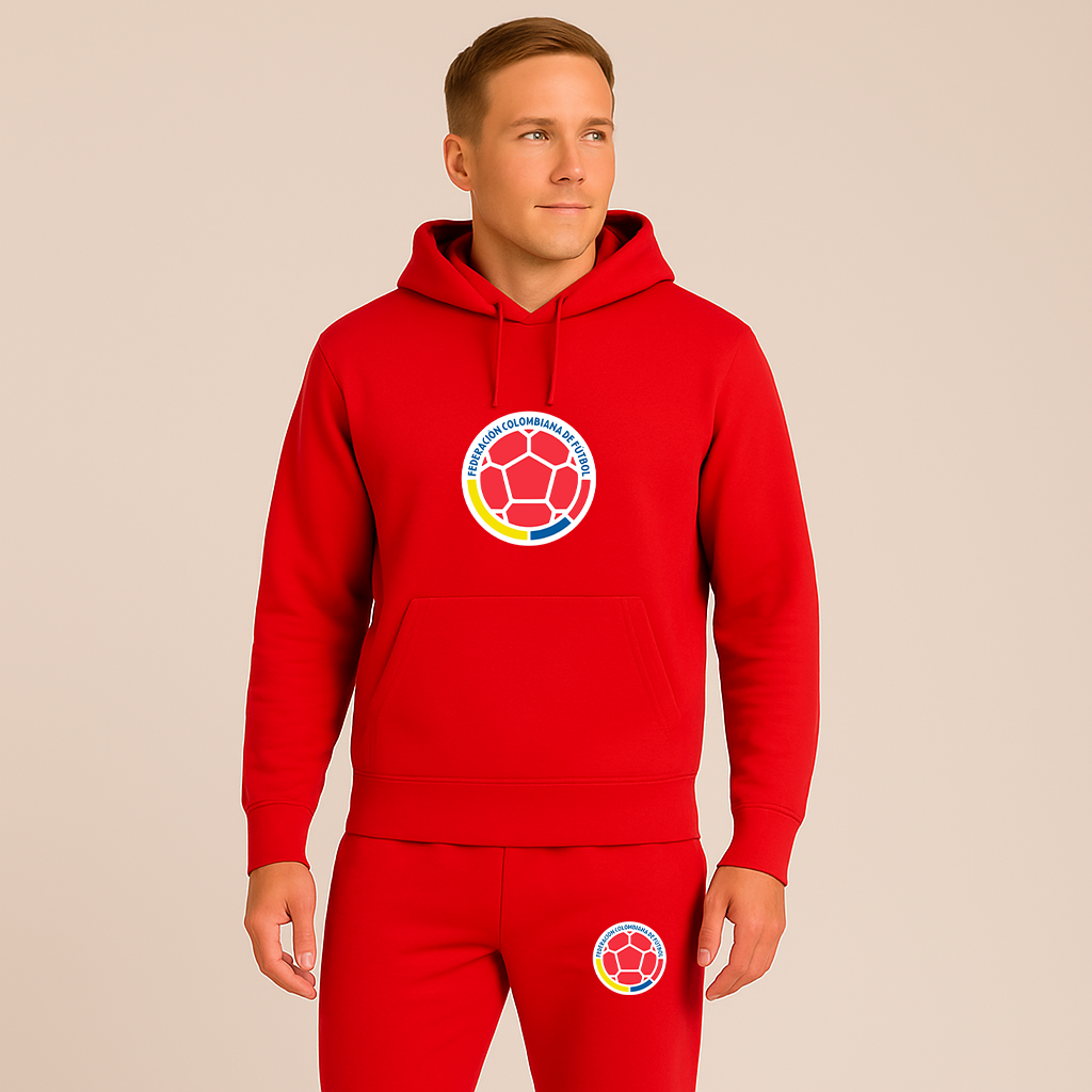 Men's Colombia National Soccer Team Hoodie Joggers Set