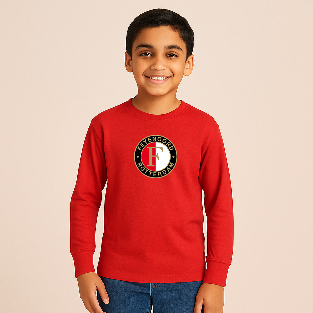 Youth Kids Feyenoord FC Long Sleeve T-Shirt