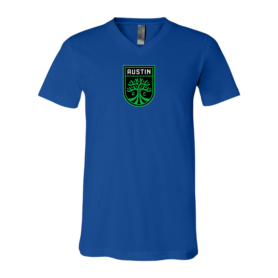 Men’s Austin FC - BELLA + CANVAS - Jersey V-Neck Tee - 3005