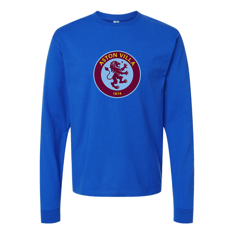 Youth Kids Aston Villa FC Long Sleeve T-Shirt