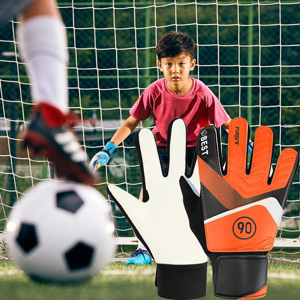 Kids Latex Soccer Goalkeeper Gloves