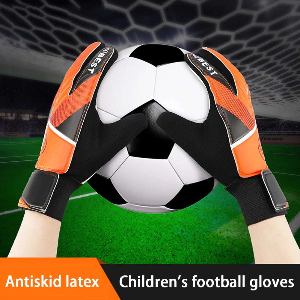 Kids Latex Soccer Goalkeeper Gloves