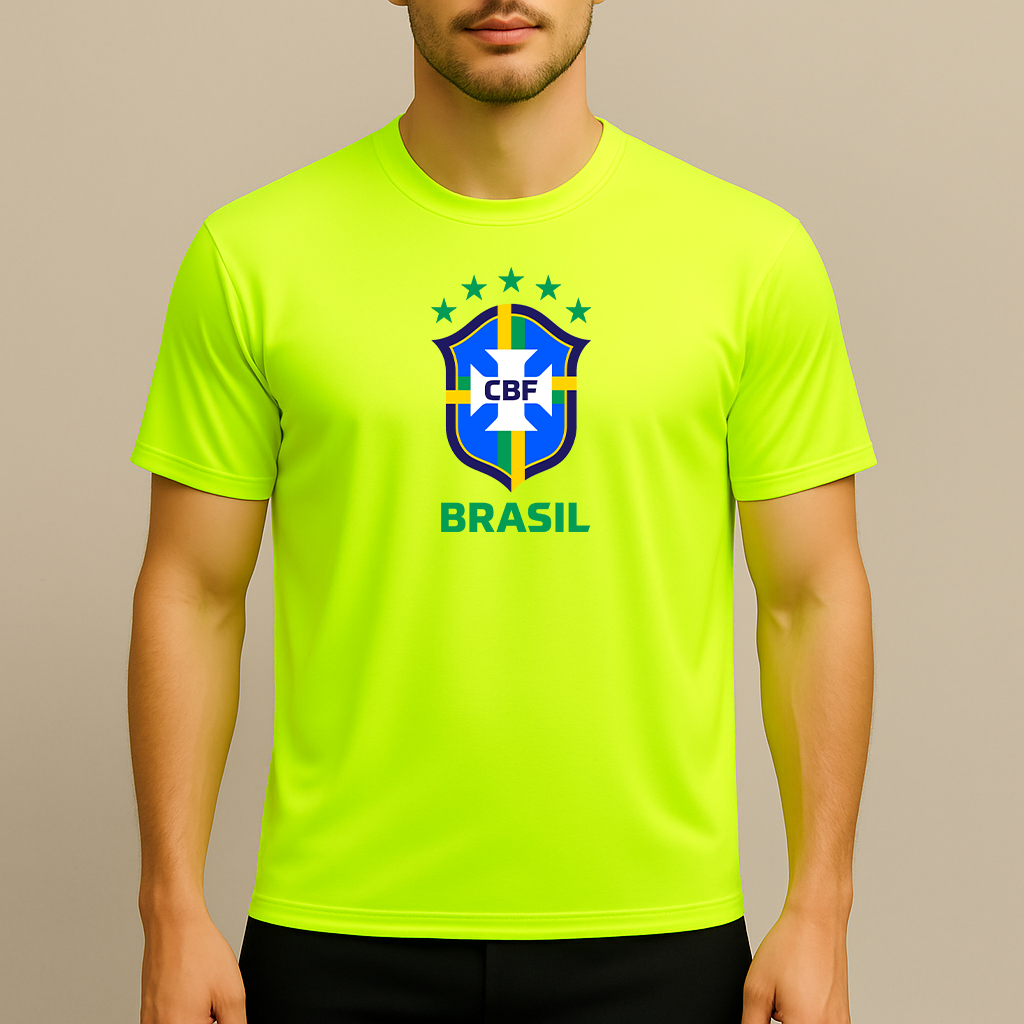 Men's Brasil National Soccer Team Polyester T-Shirt