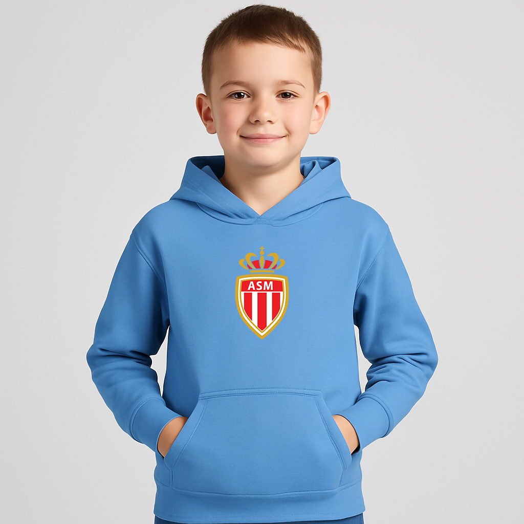 Youth Kids AS Monaco FC Pullover Hoodie