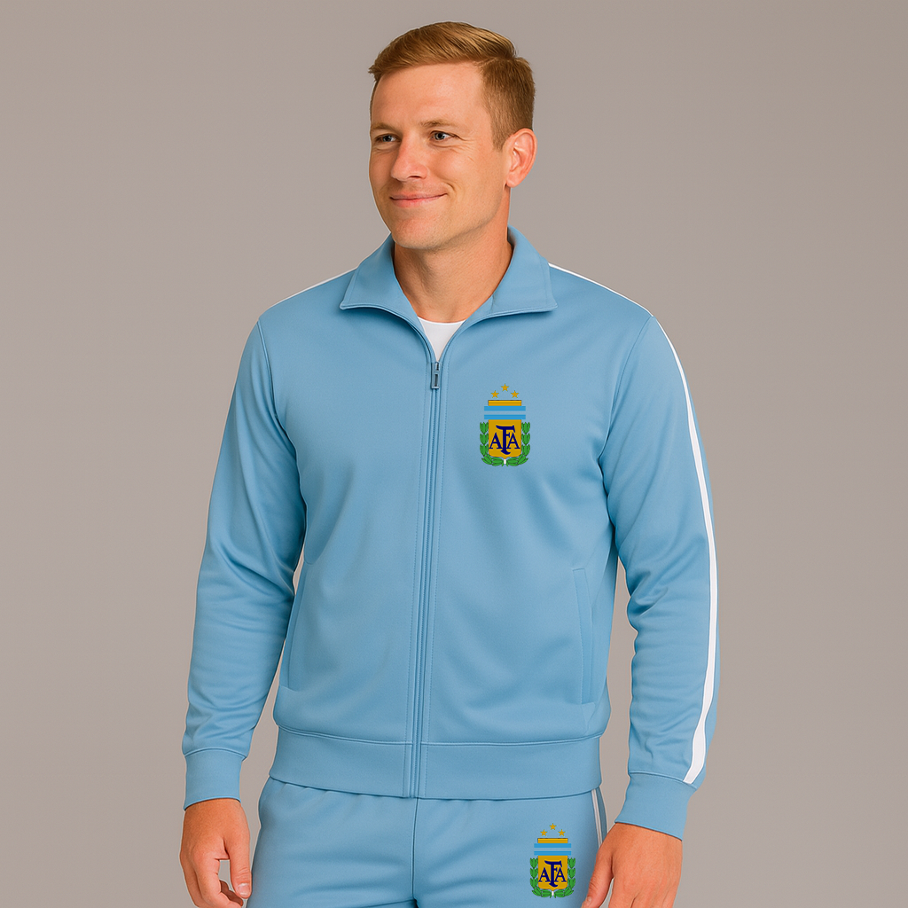 Men's Argentina National Soccer Team Logo Dri-Fit TrackSuit