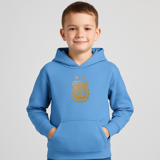 Youth Kids Argentina Soccer Pullover Hoodie